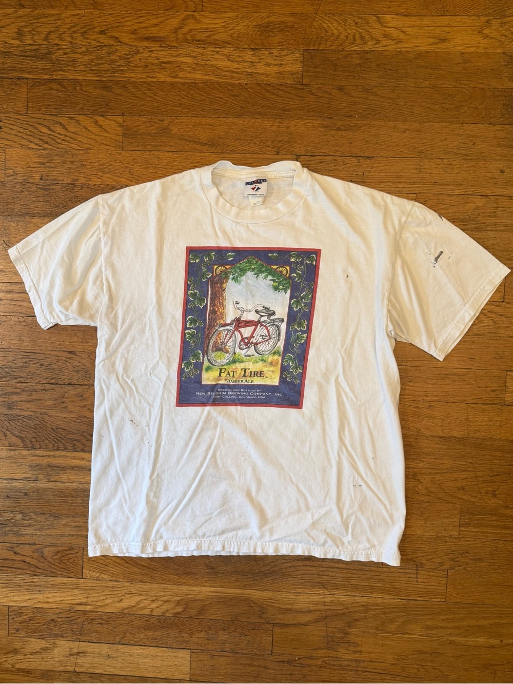 Vintage Y2K Fat Tire Beer Promo Tee